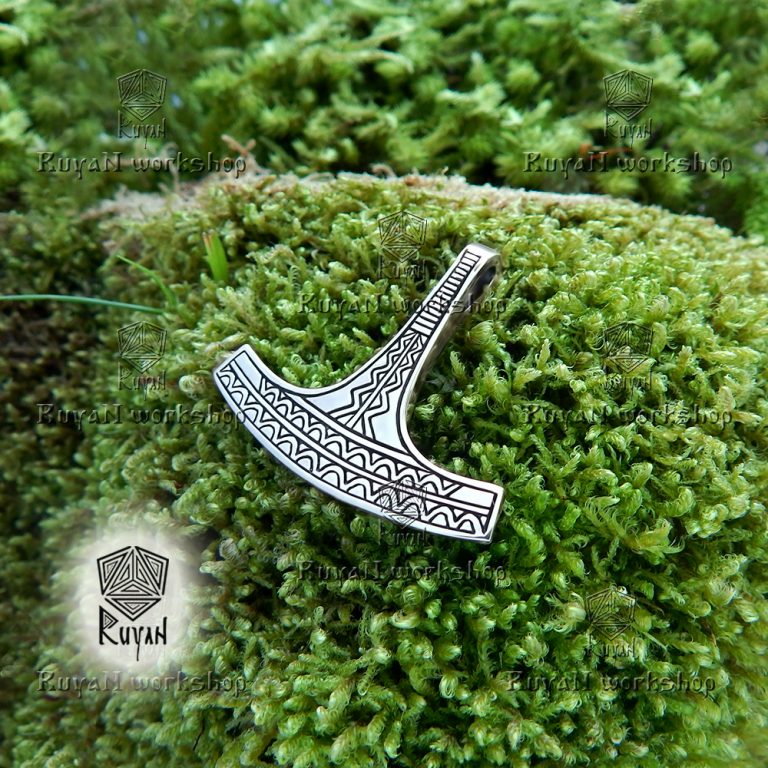 Ukko's Hammer. Ukonvasara. Ukko's Axe Sterling Silver 925 Ruyan